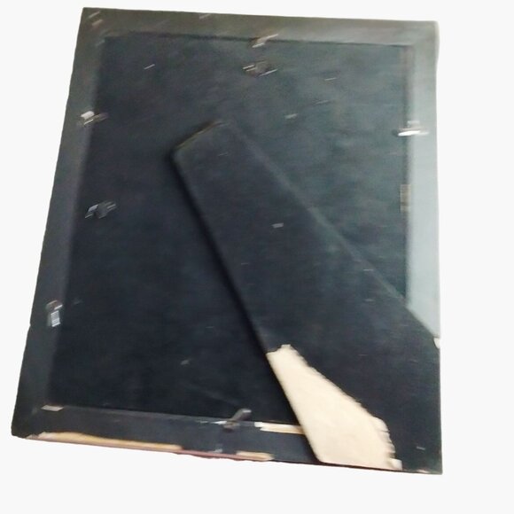 Picture Frame Vintage Textured faux black leather weave 5 x 7 Photo - Picture 7 of 8